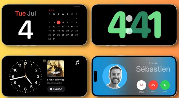 岭东苹果手机维修分享iOS17横屏充电待机显示有什么好处 