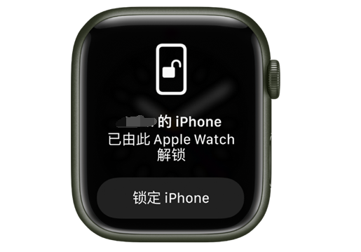 岭东苹果手机维修分享用 AppleWatch 解锁配备面容 ID 的 iPhone方法 