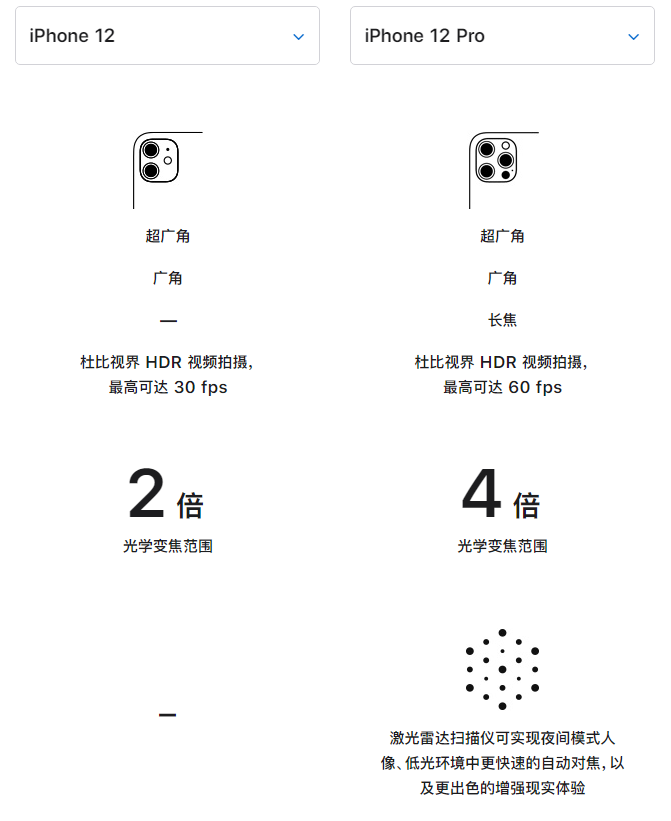 岭东苹果手机维修分享苹果 iPhone 12 与 iPhone 12 Pro 选哪款 